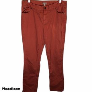 J. Jill burnt orange straight leg jeans